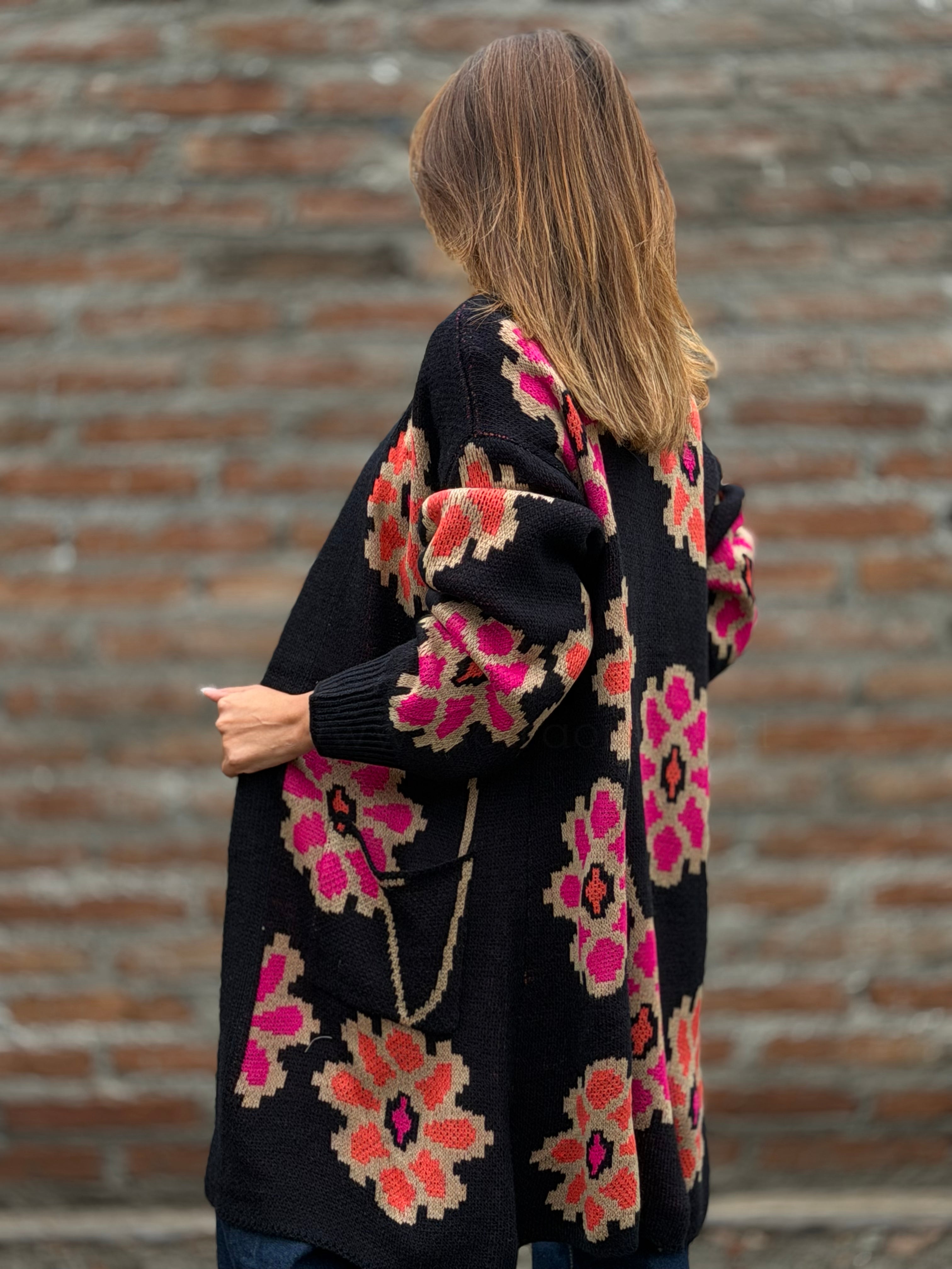 Cardigan primavera negro