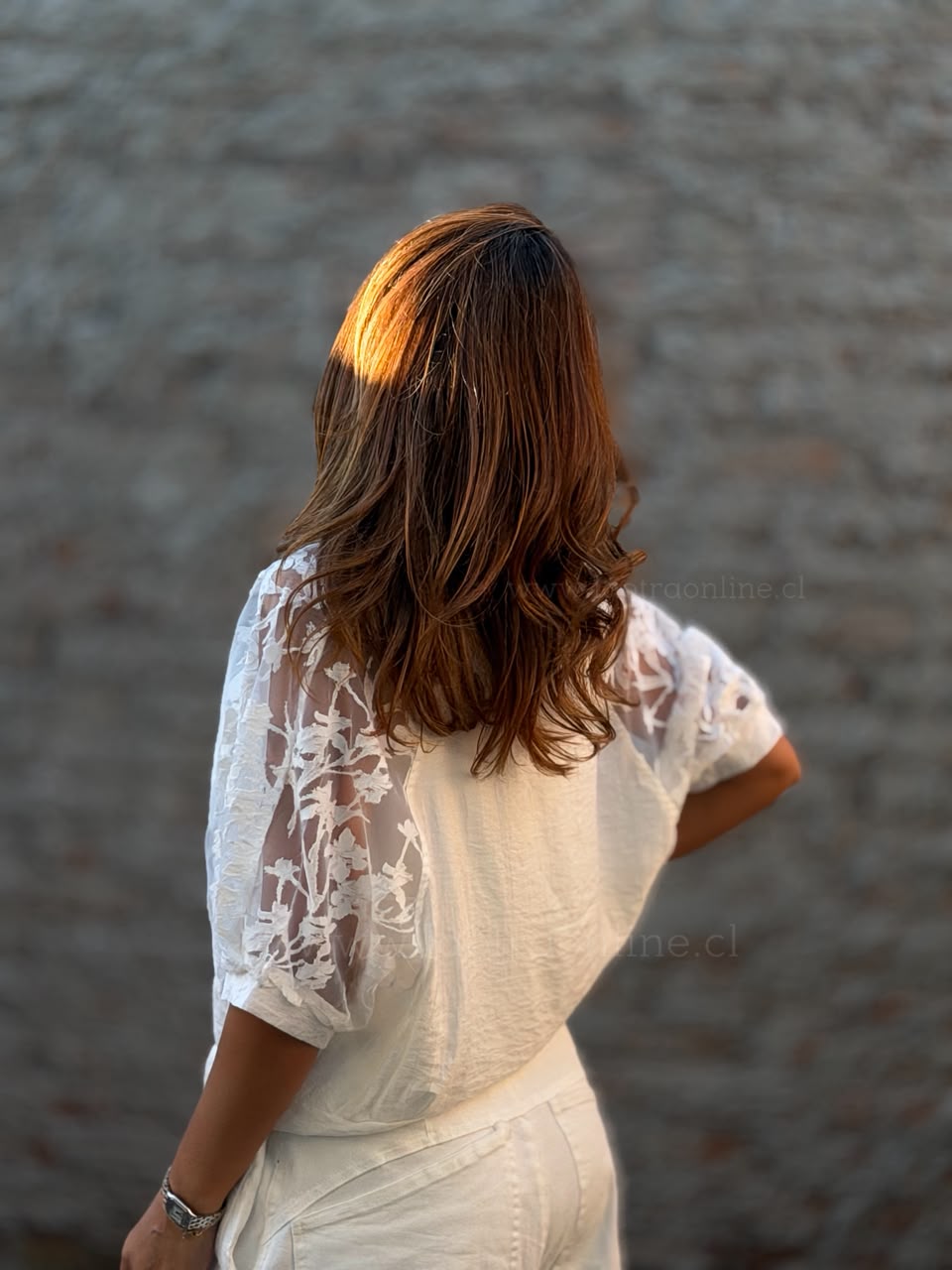 Blusa Coqueta bordada blanco