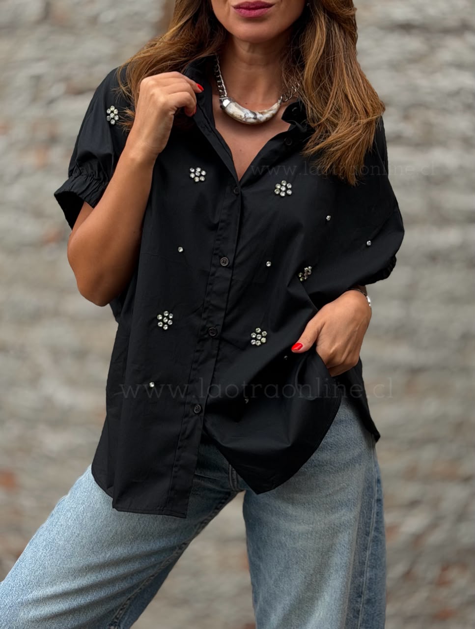 Blusa Orleans negro