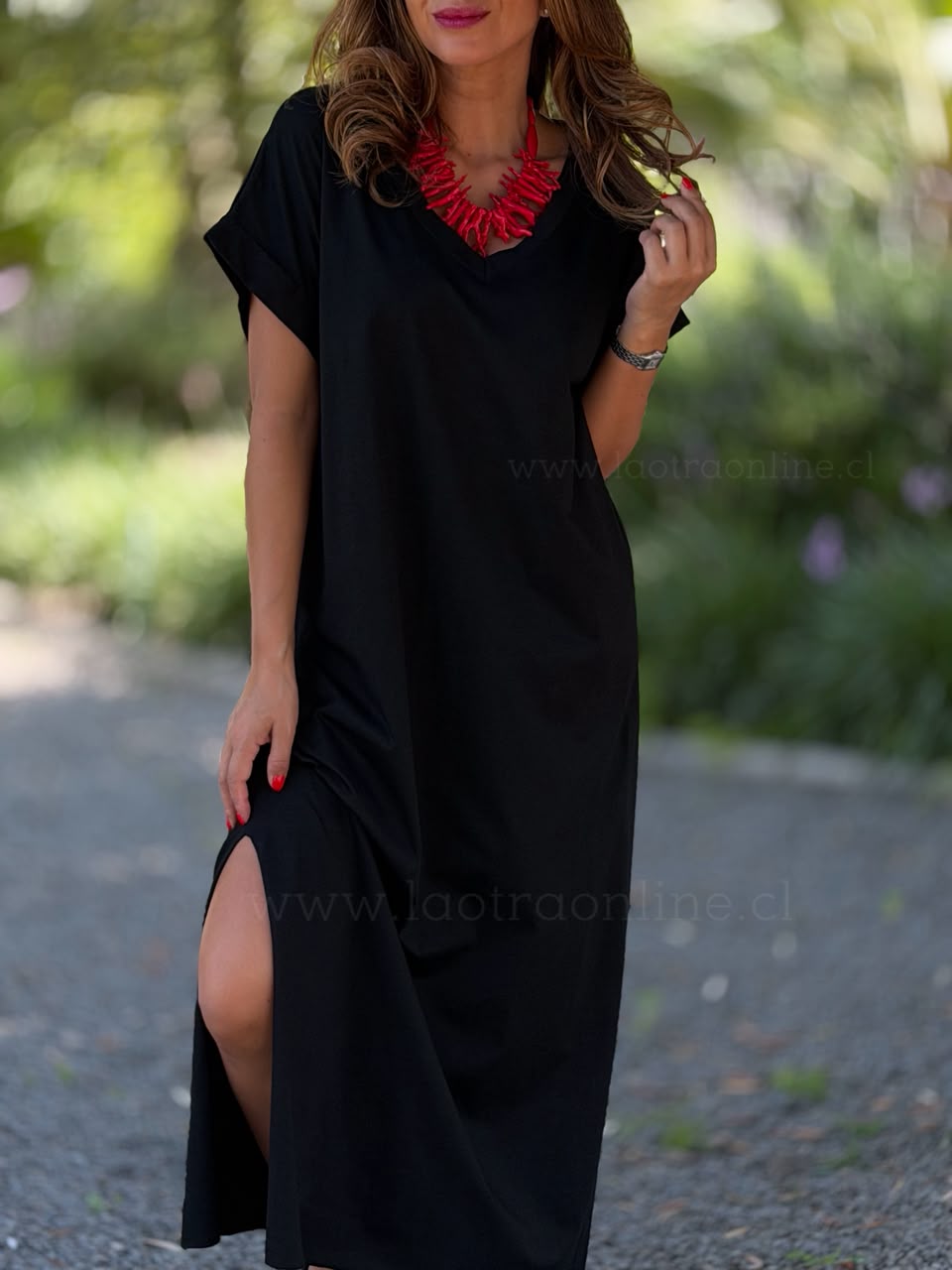 Túnica Magnolia negro