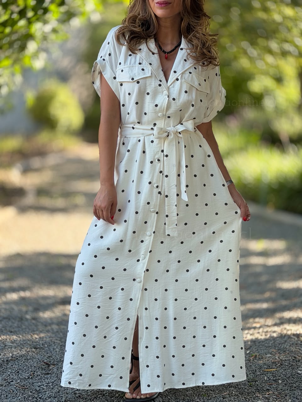 Vestido Súper lunares negro