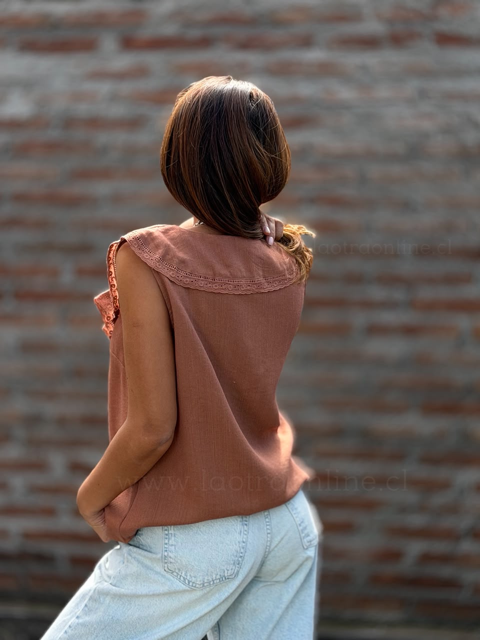 Blusa Vuelos amarra tierra