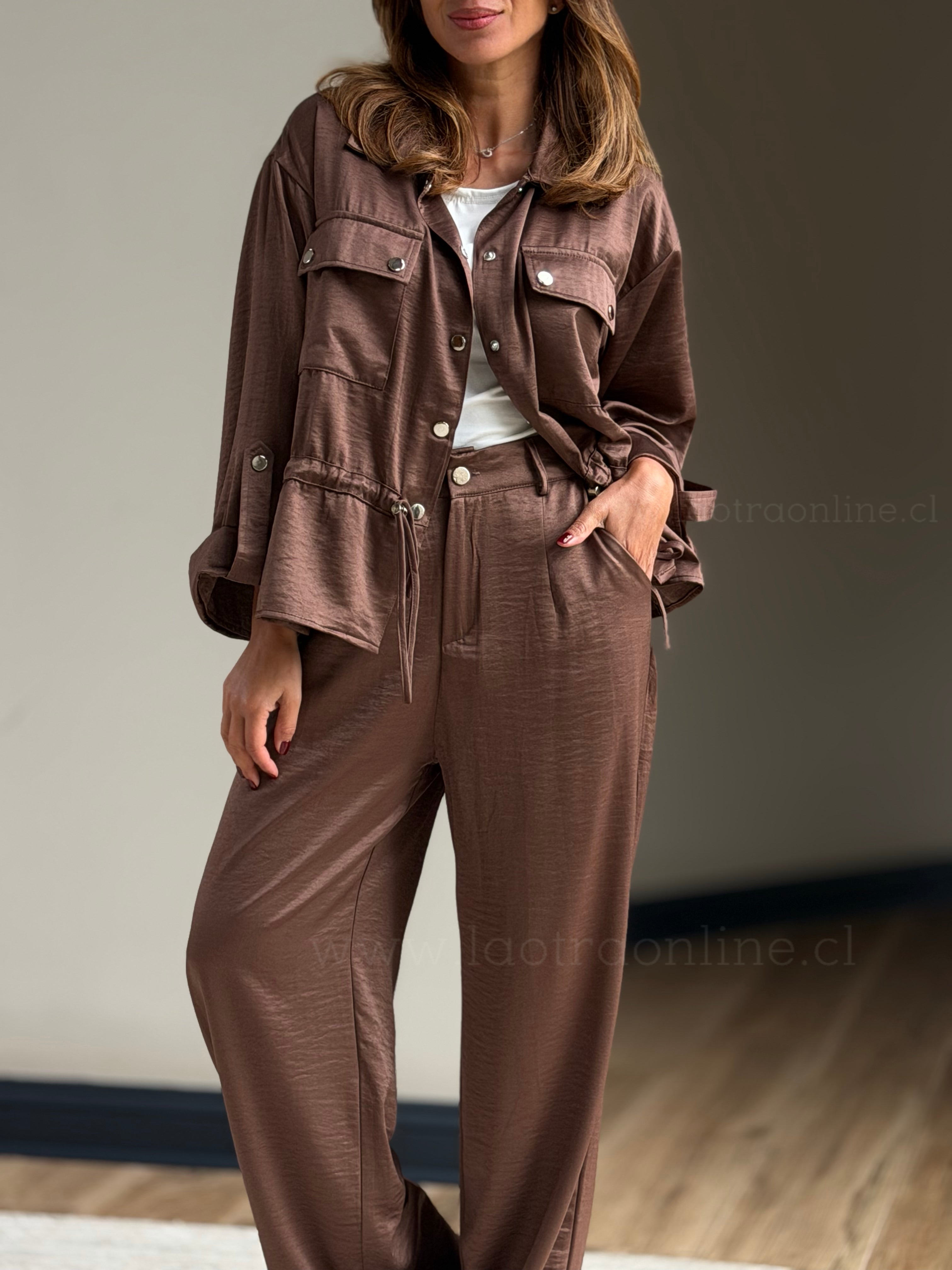 Set 2 piezas Sastrero choco