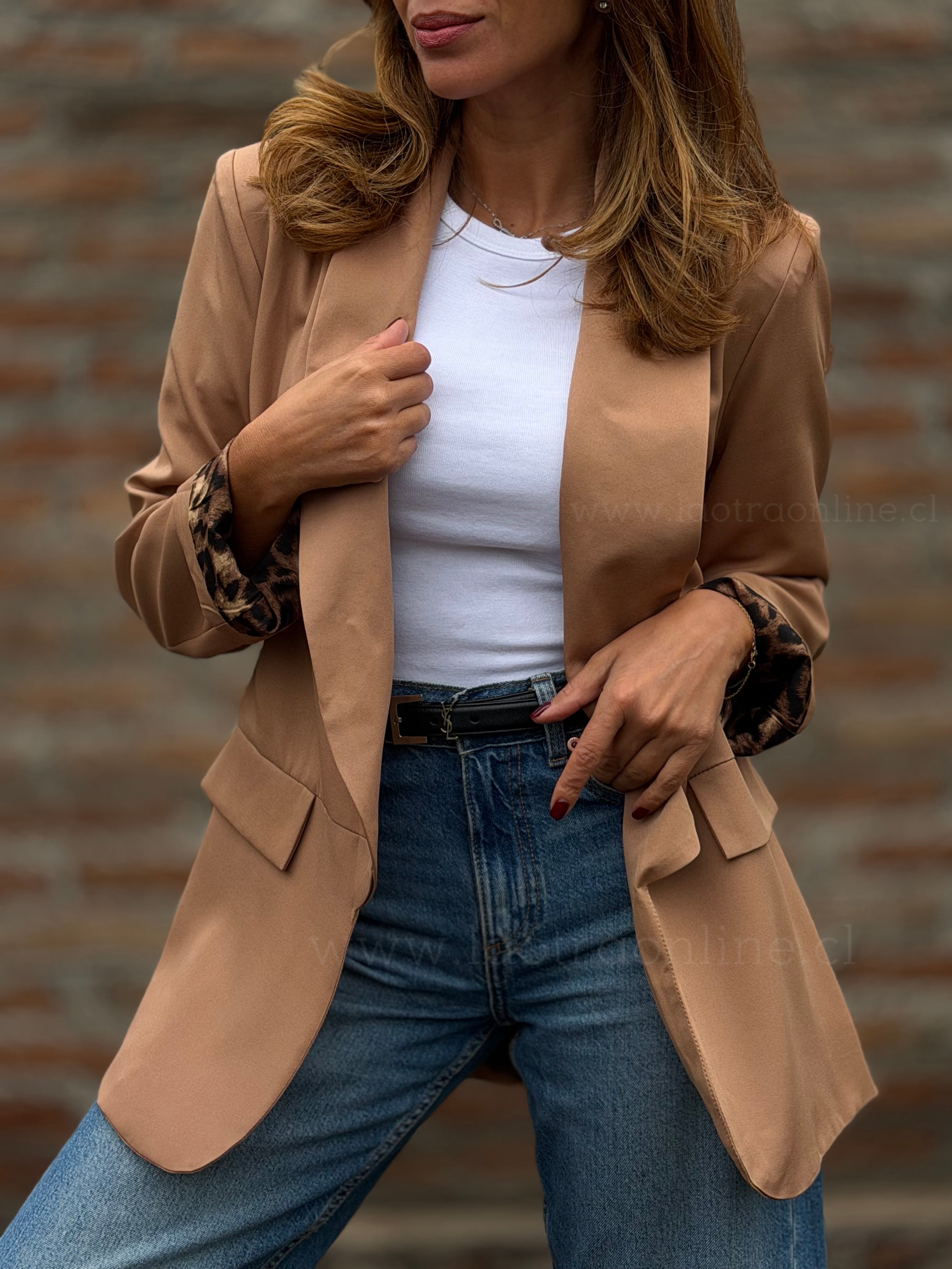 Blazer forro print toffe