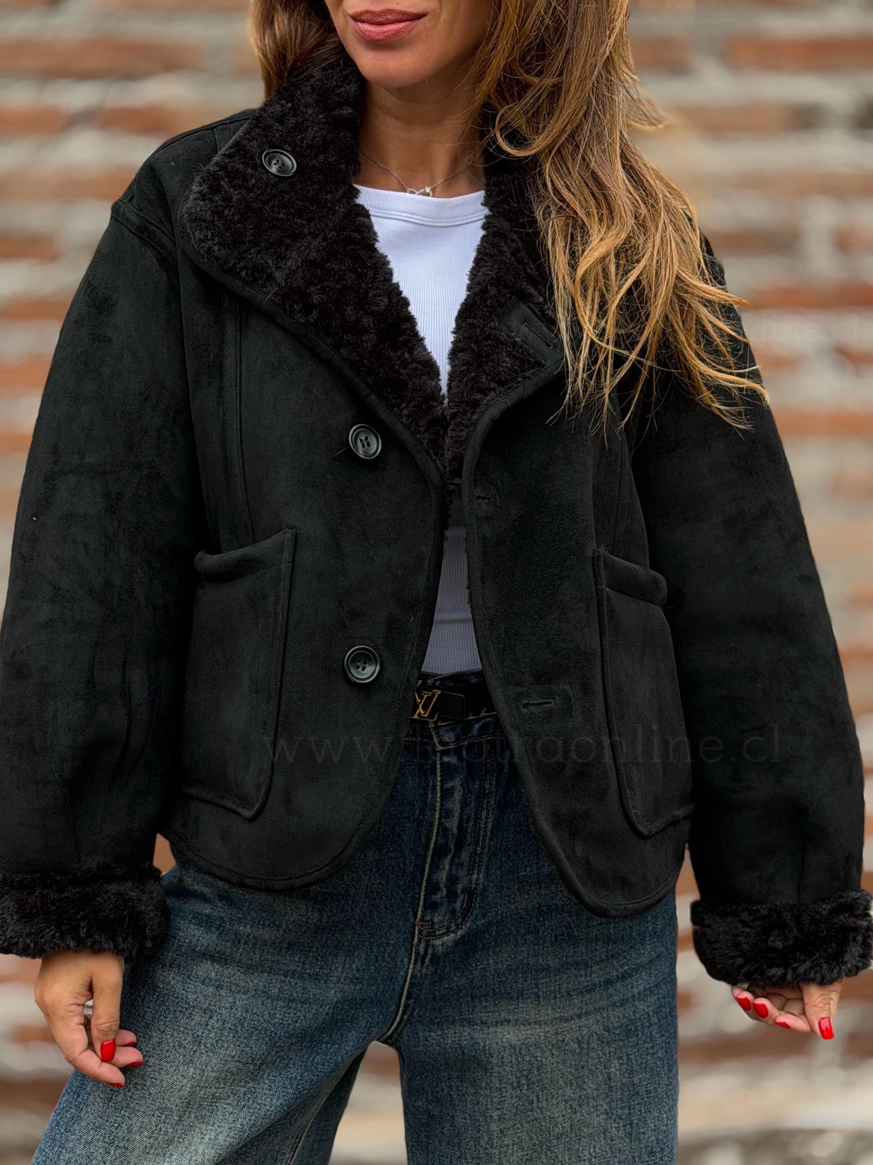 Chaquetón reversible negro