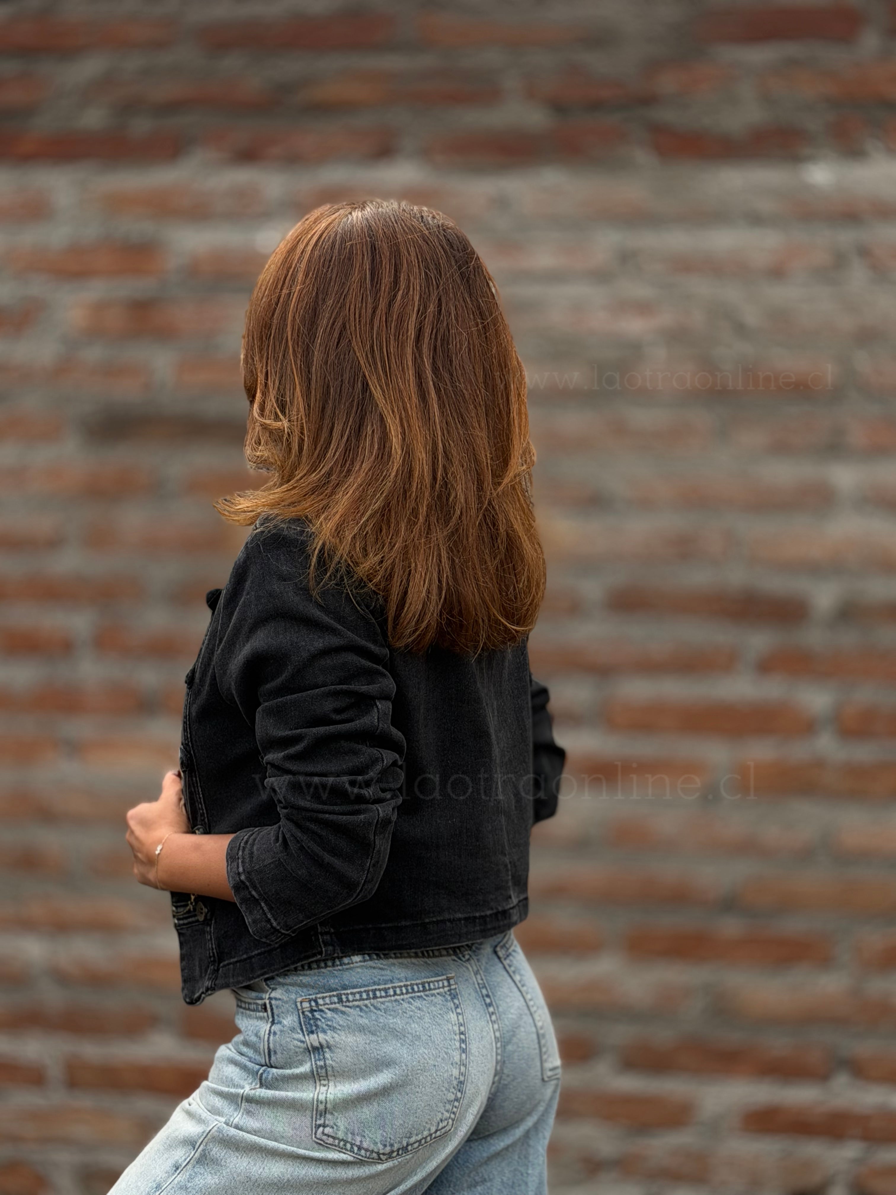 Chaqueta jeans militar