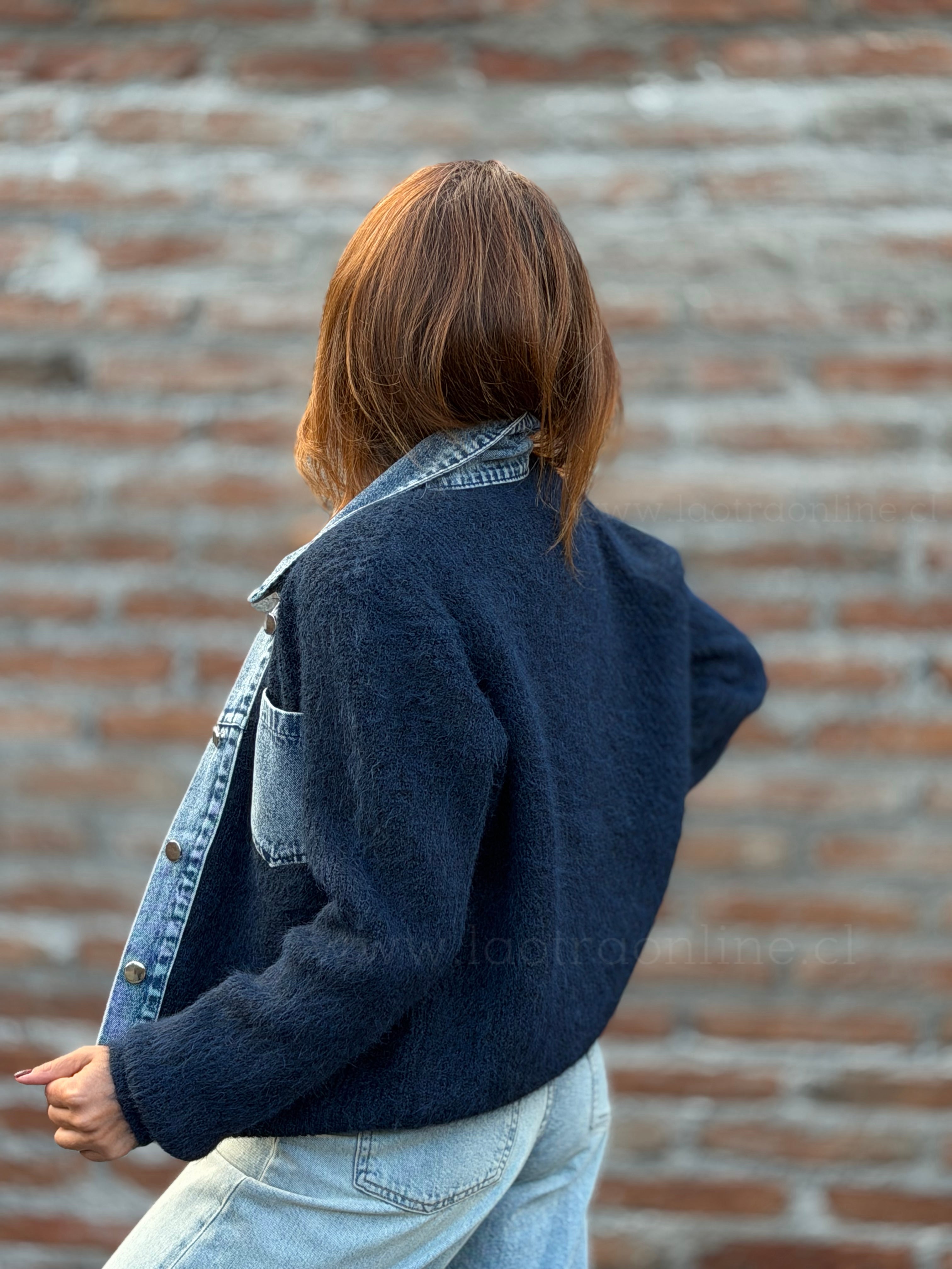 New Chaleco encanto jeans azul