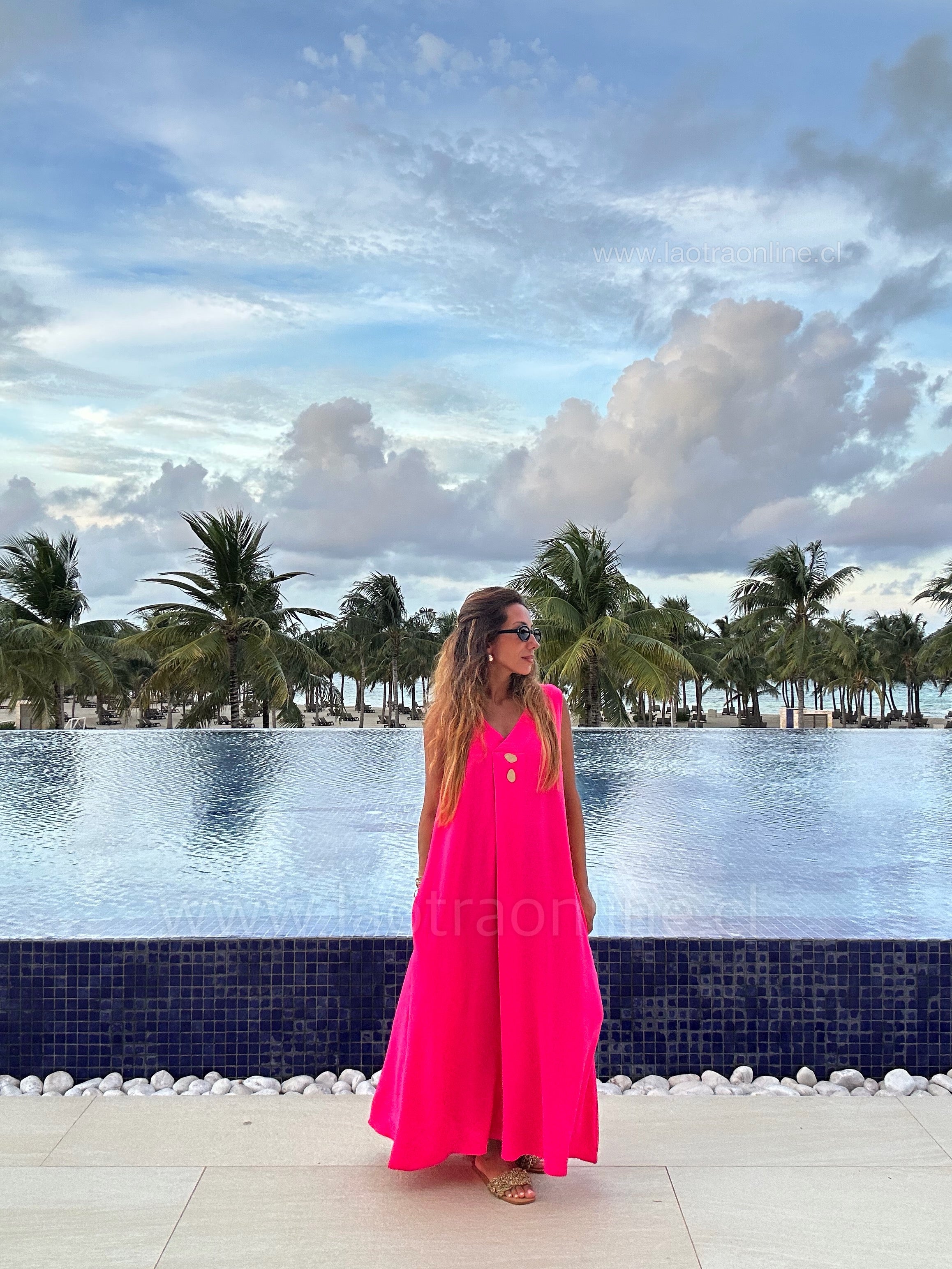 Vestido Luxemburgo fucsia