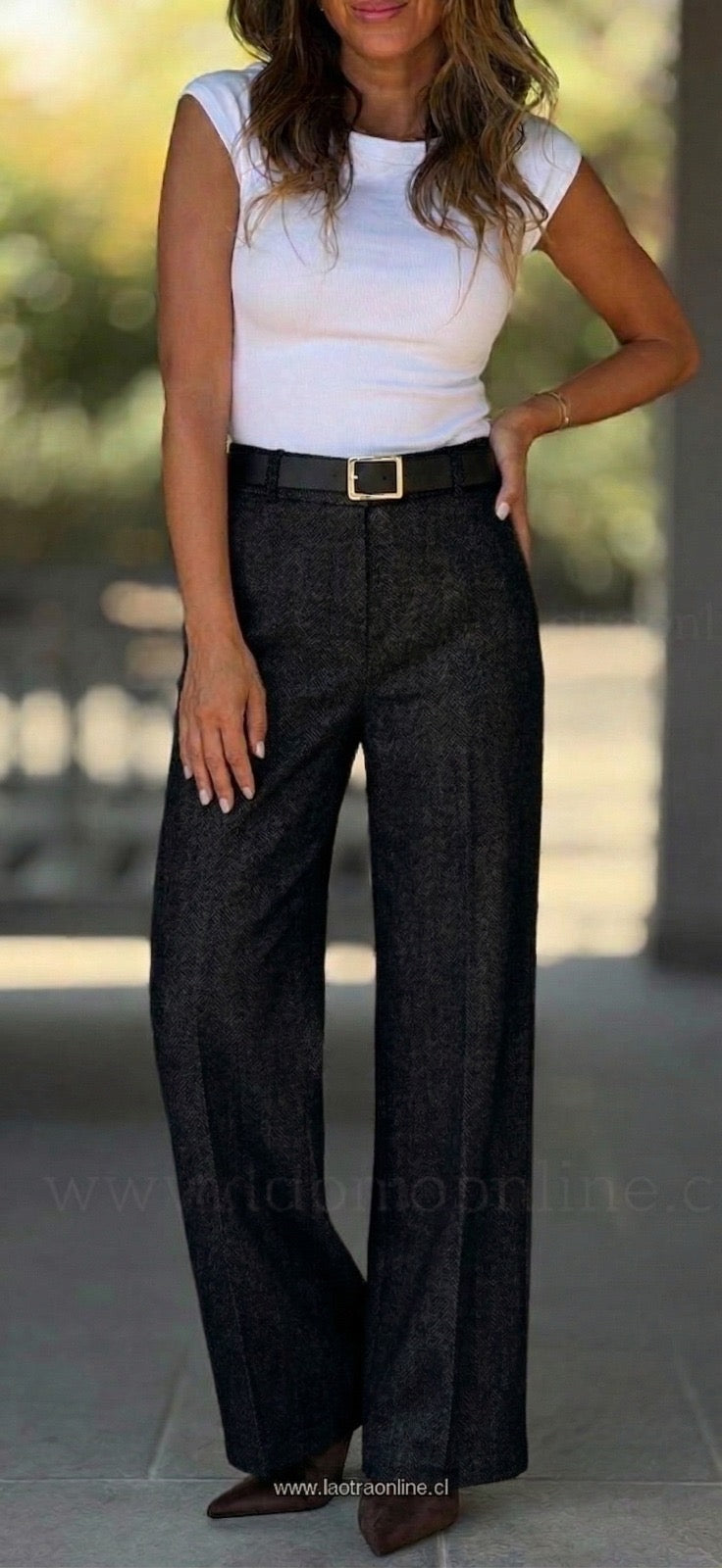 Pantalón +Cinturón Invierno negro