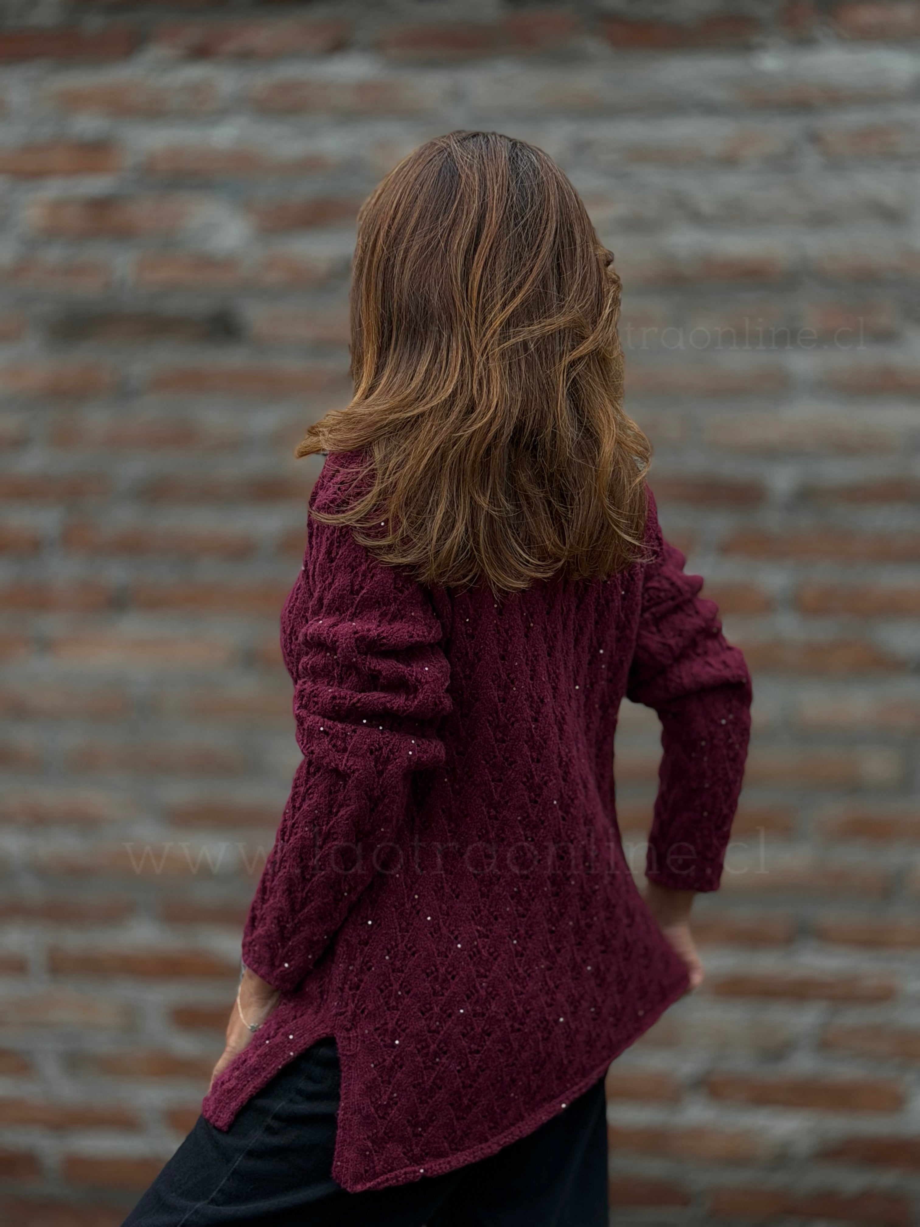 Sweater mini lentejuela Cherry
