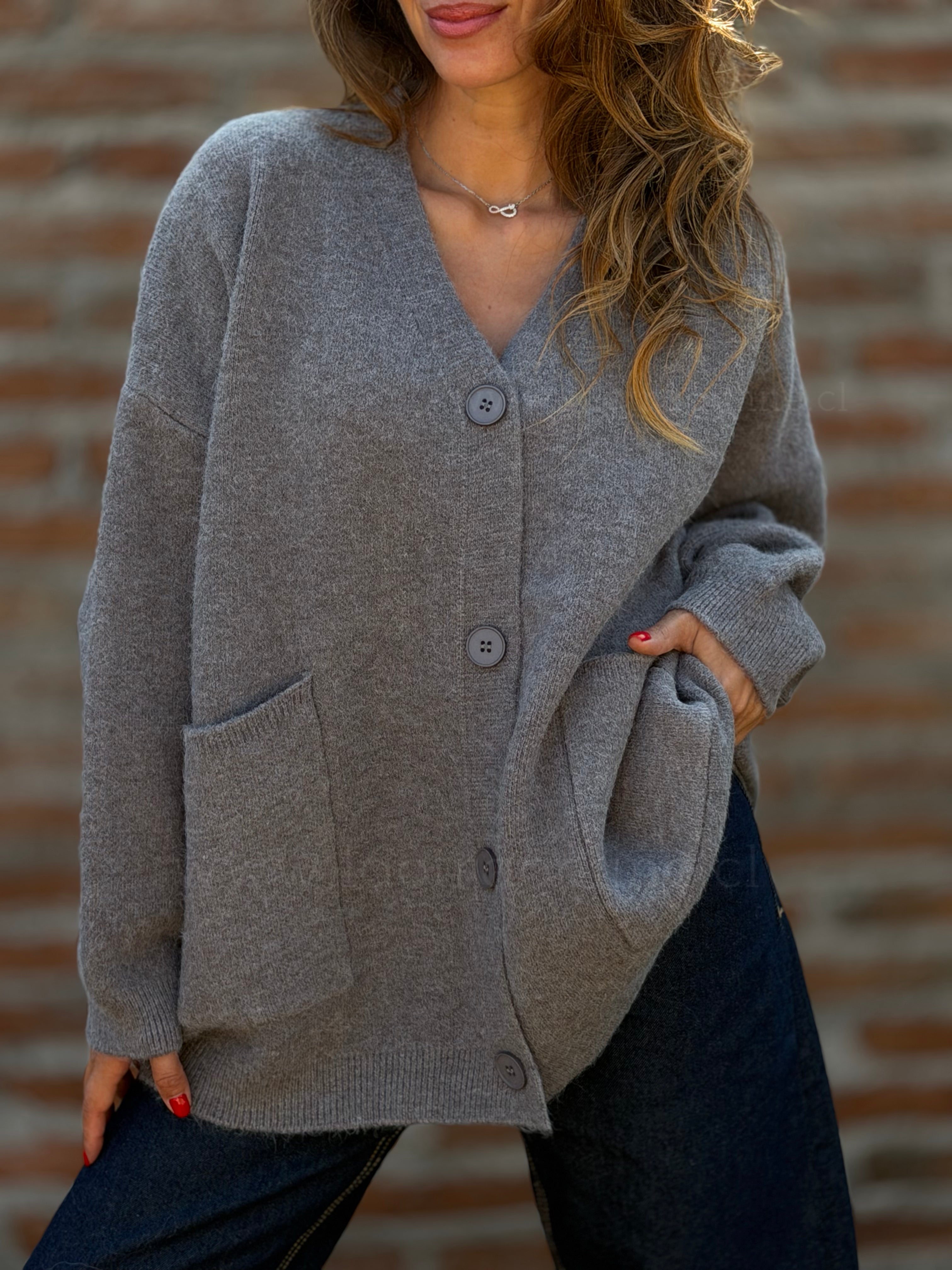 Chalecón Oversize gris