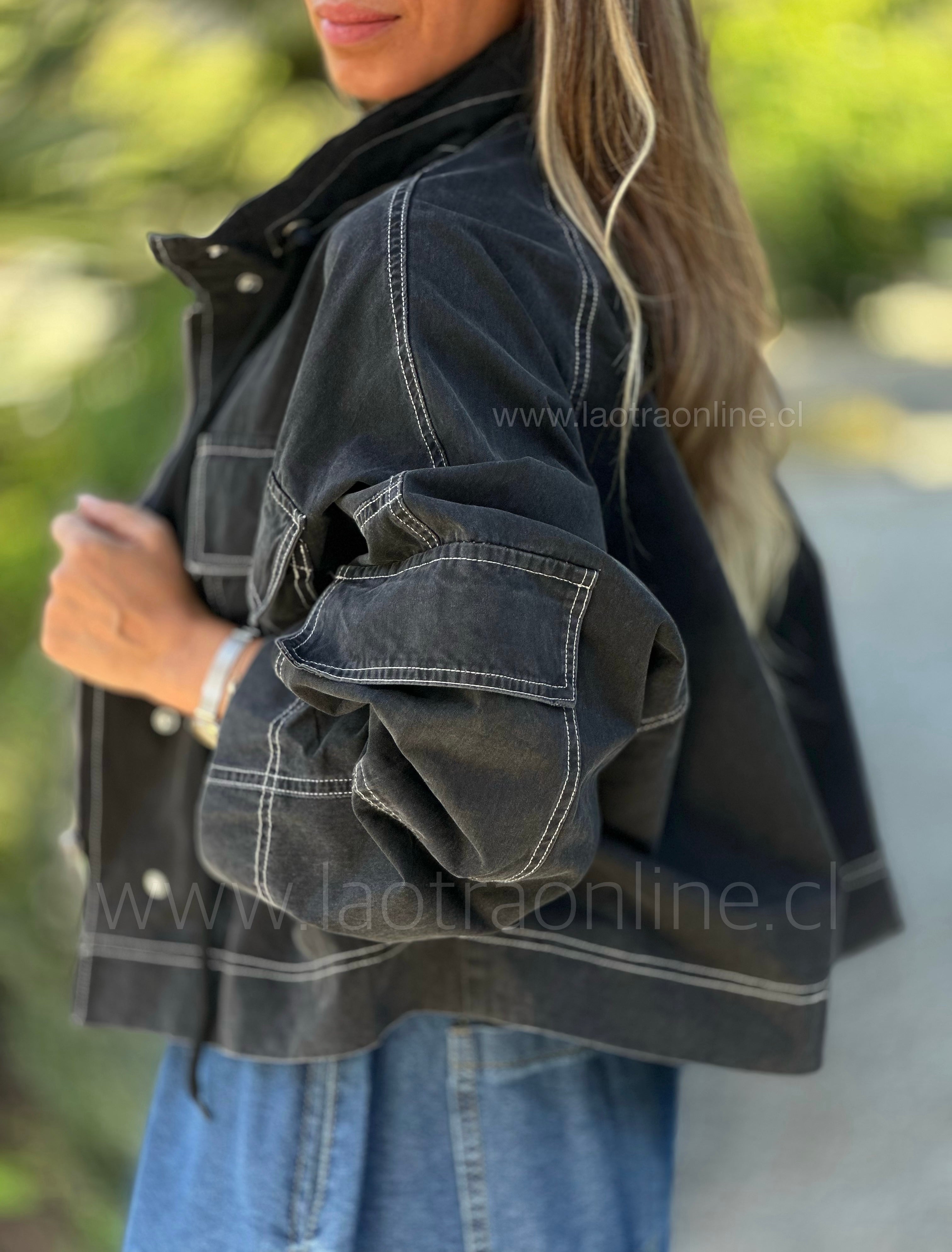 Chaqueta Monroe negro/grafito