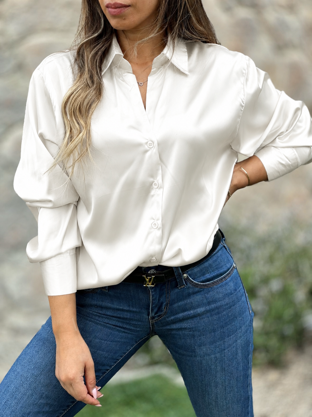Blusa París perla