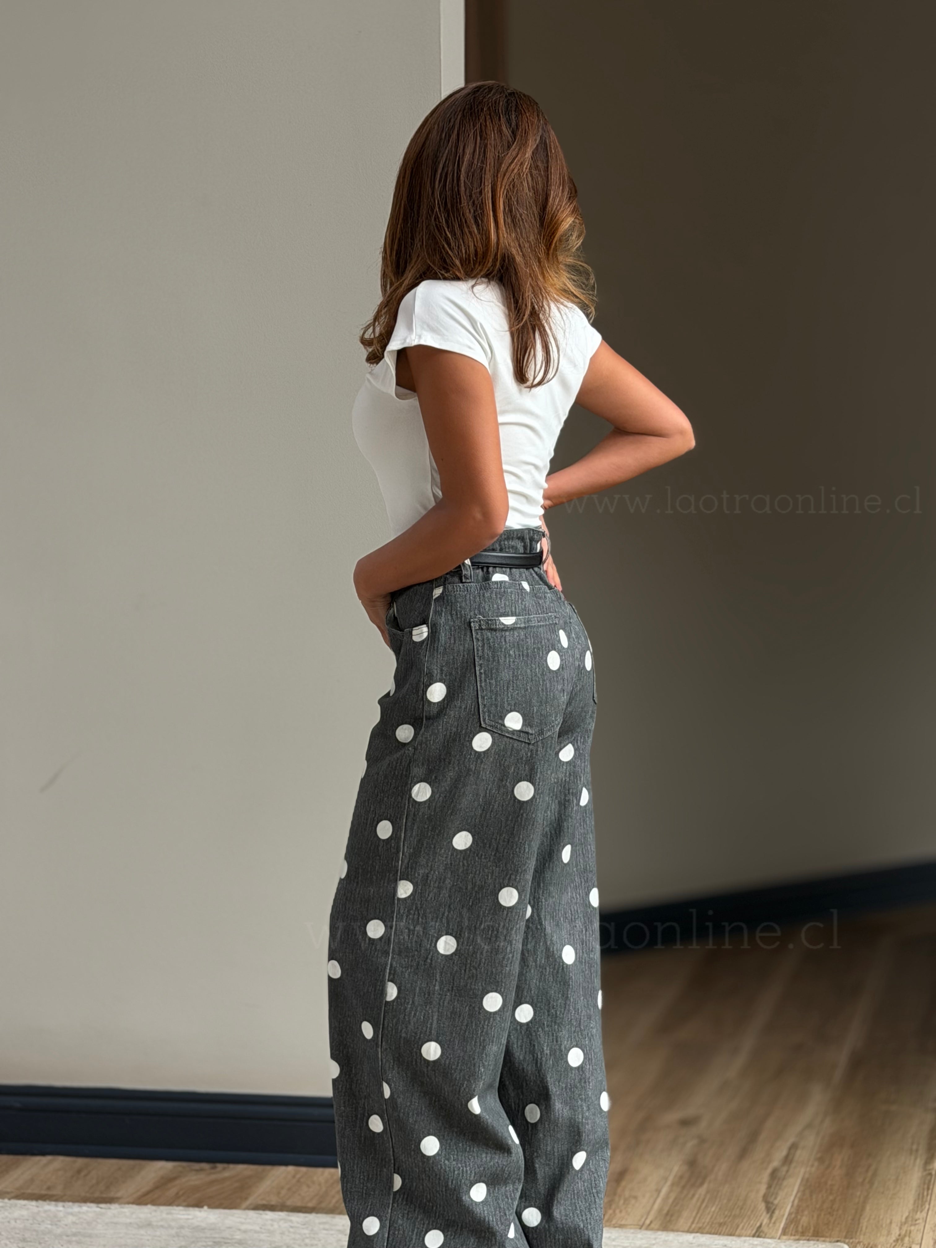 Jeans lunares precioso marengo