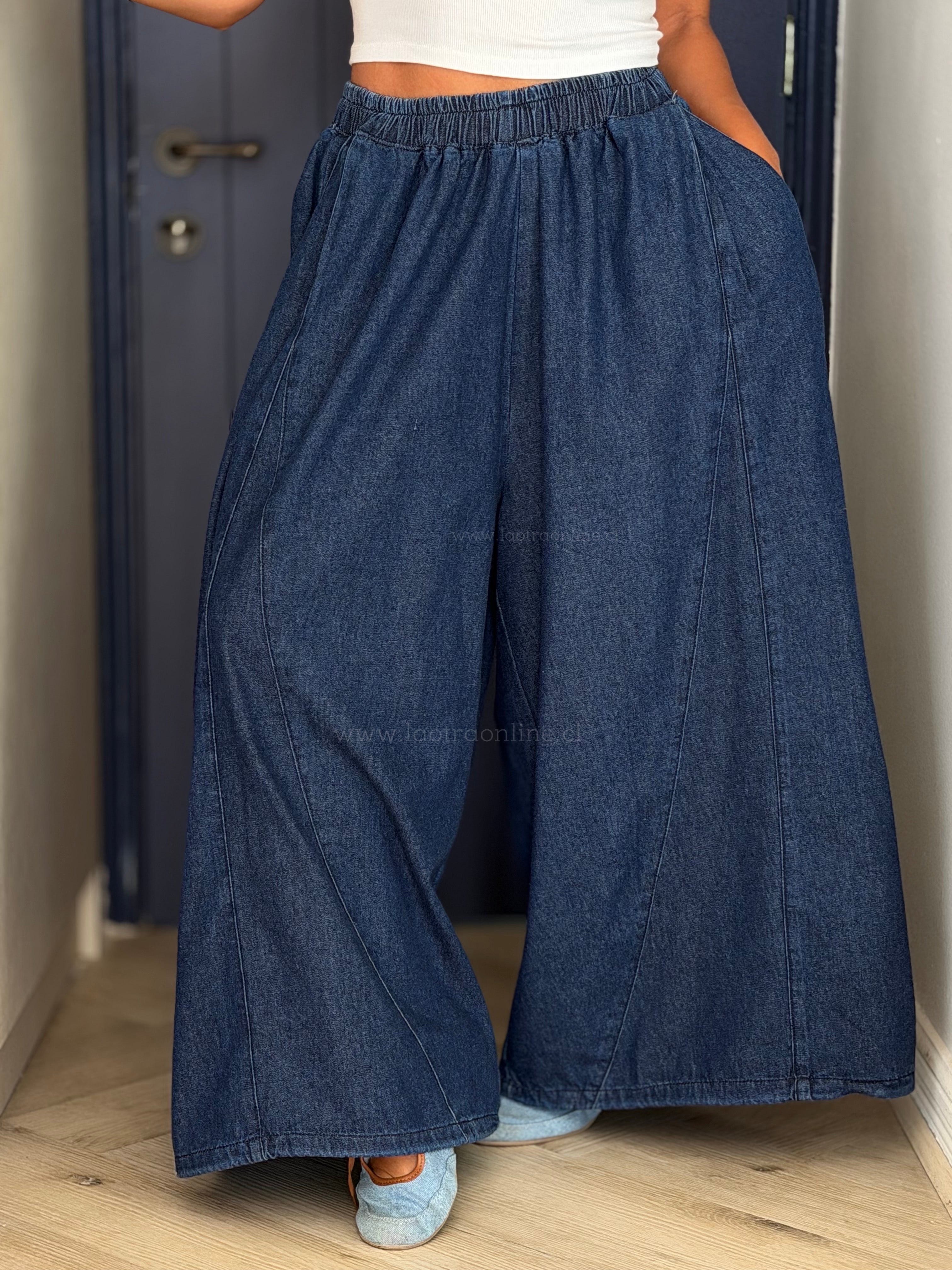 Pantalón mezclilla delgada