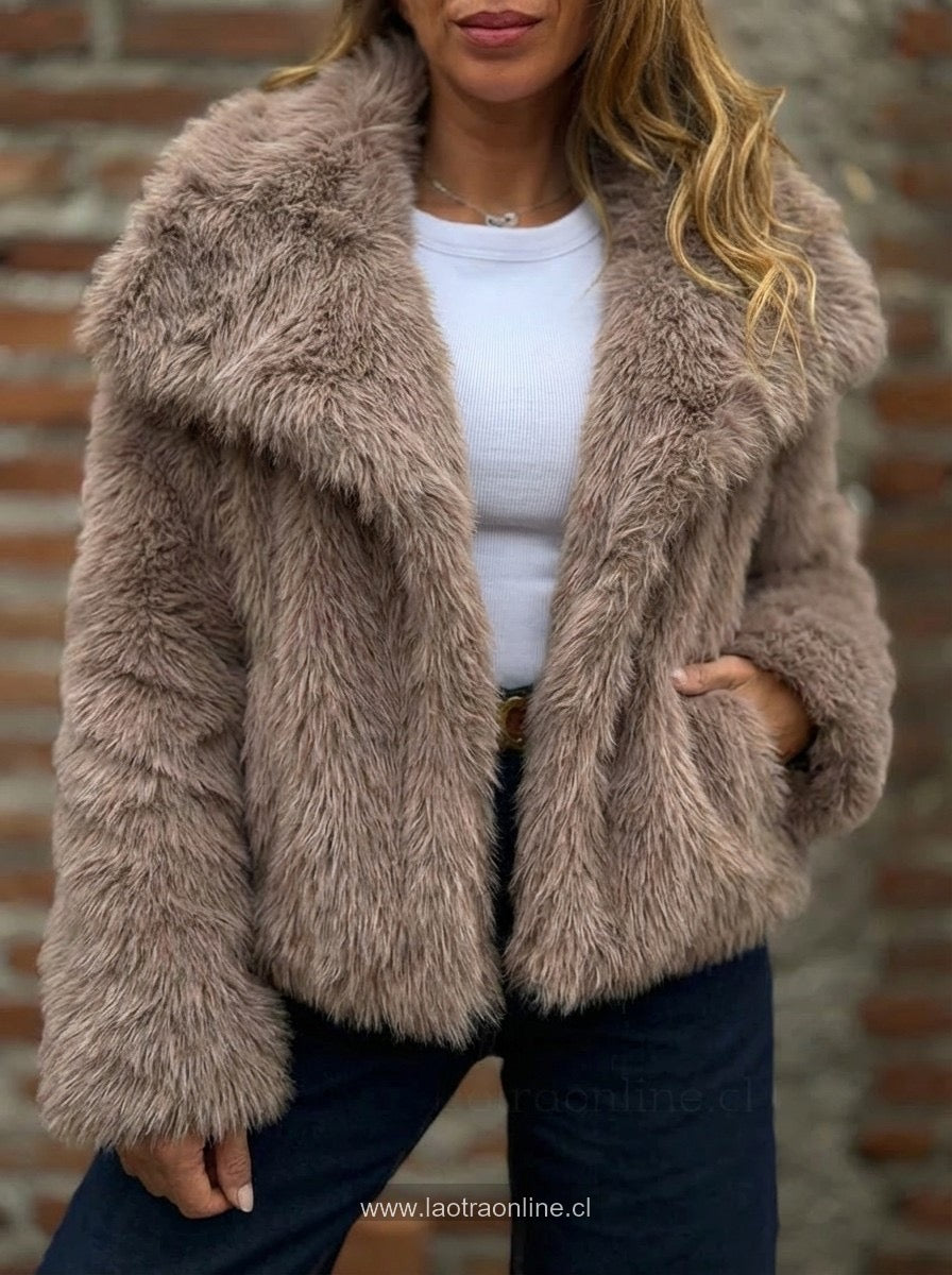 Chaqueta Lola piel moka