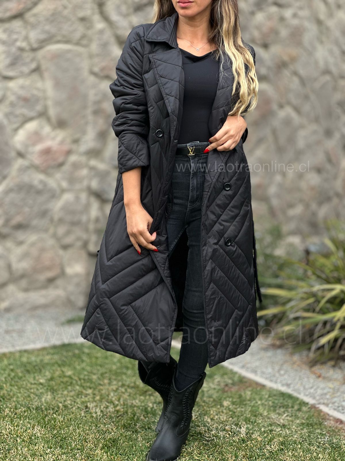Parka/Trench Francia negro