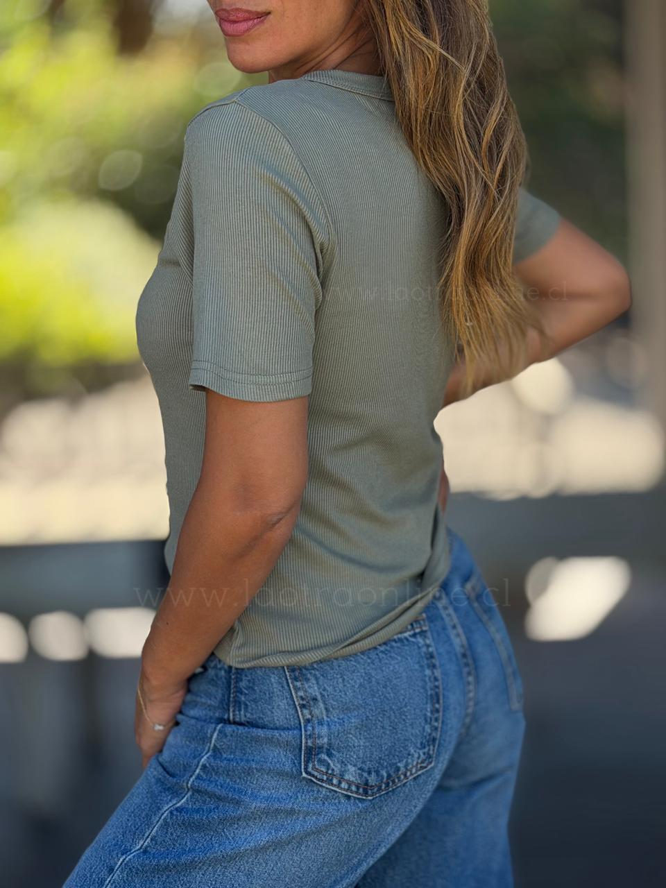 Básica manga corta verde