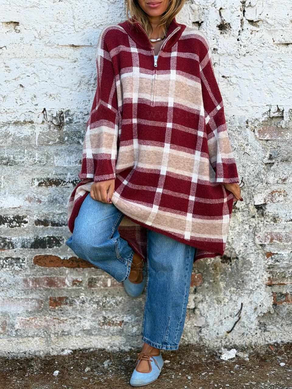 Sweater/Oversize Chloe cherry