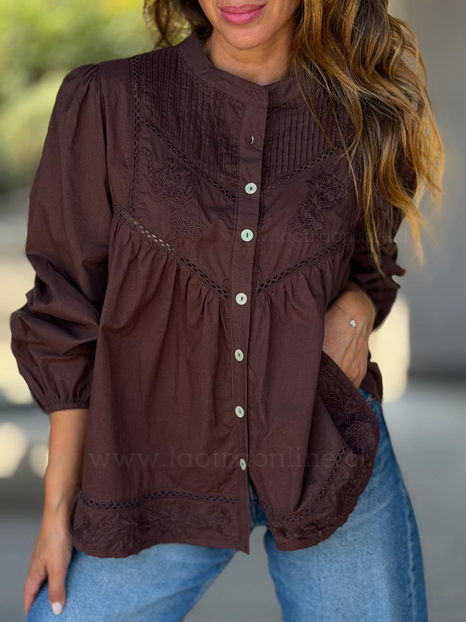 Blusa Artemisa choco