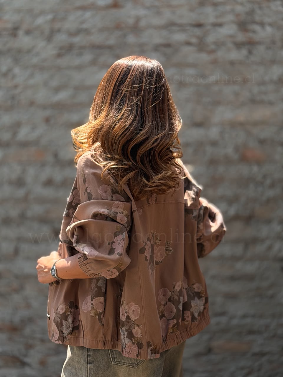 Chaqueta New Flower moka