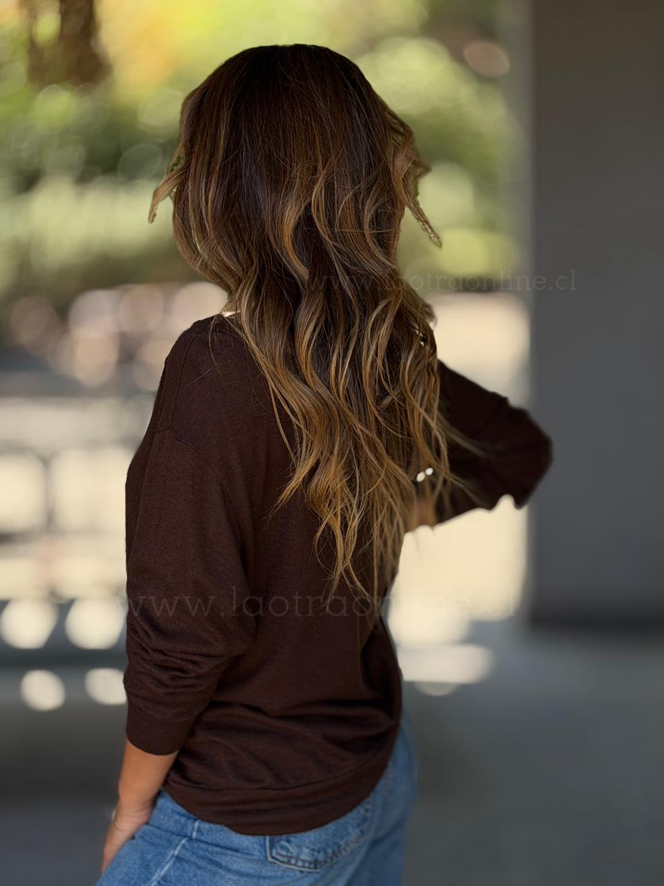 Polera Tachitas choco