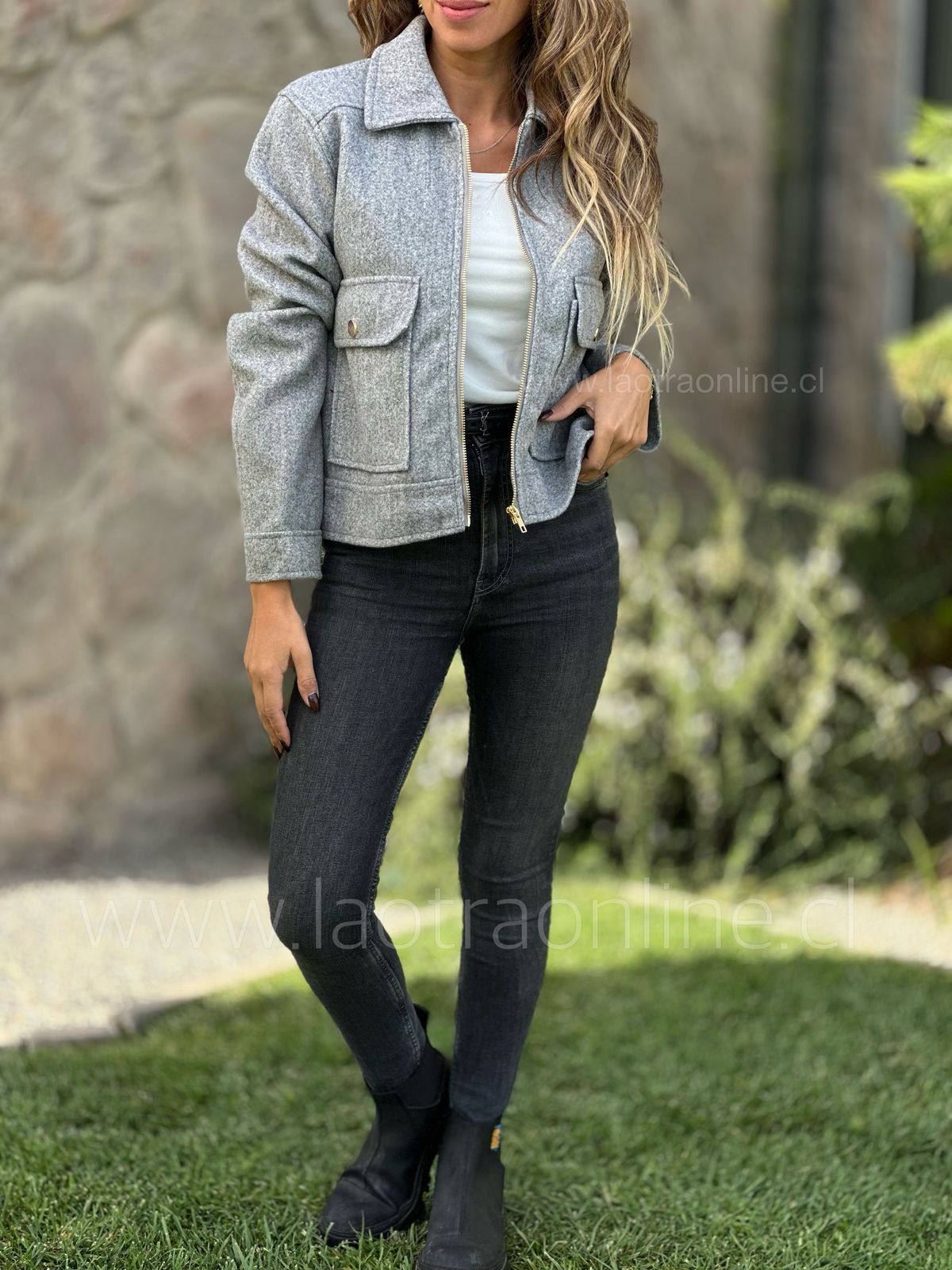 Chaqueta Seúl gris