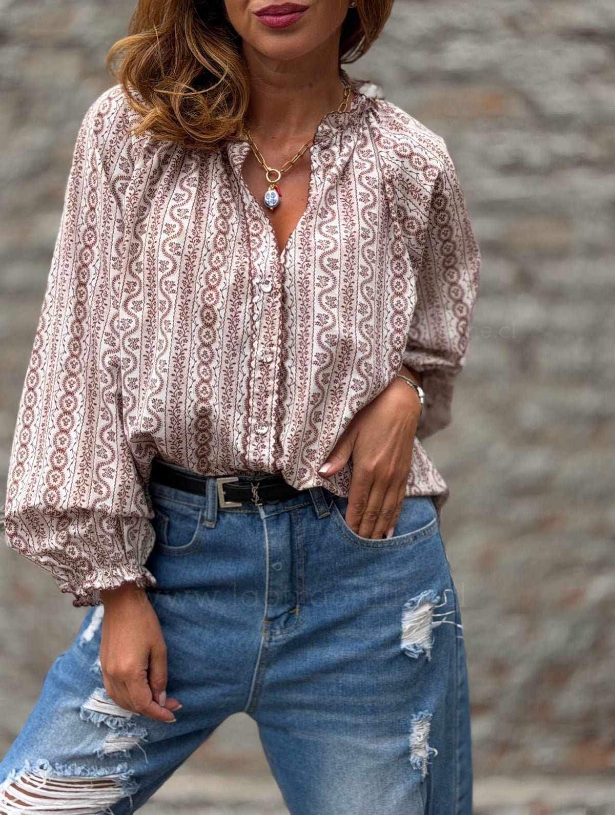 Blusa Sicilia moka
