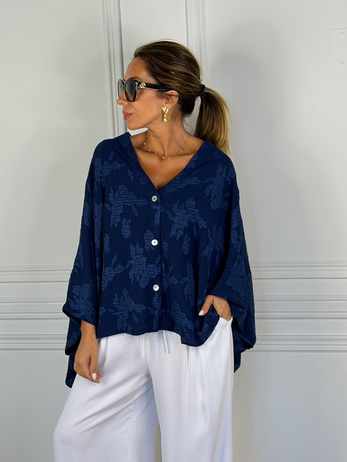 Blusa Florencia azul