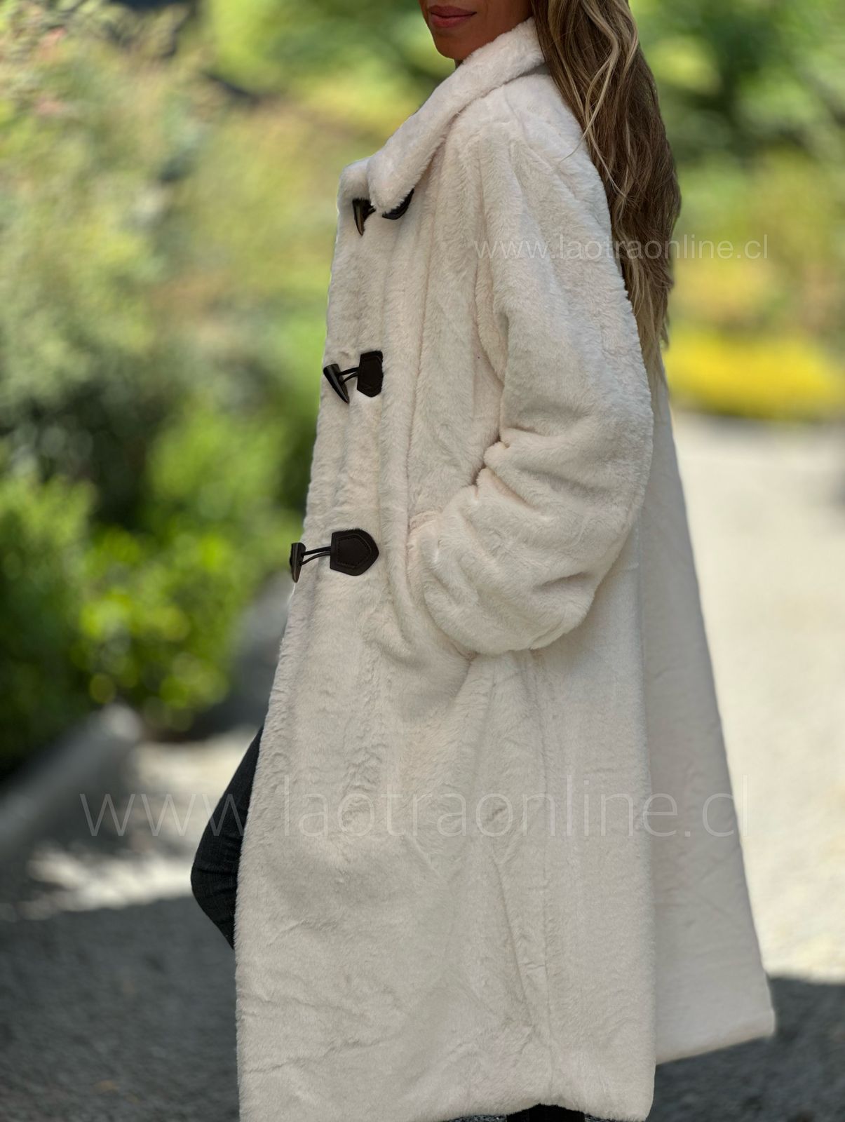 Abrigo Princesa Diana crema