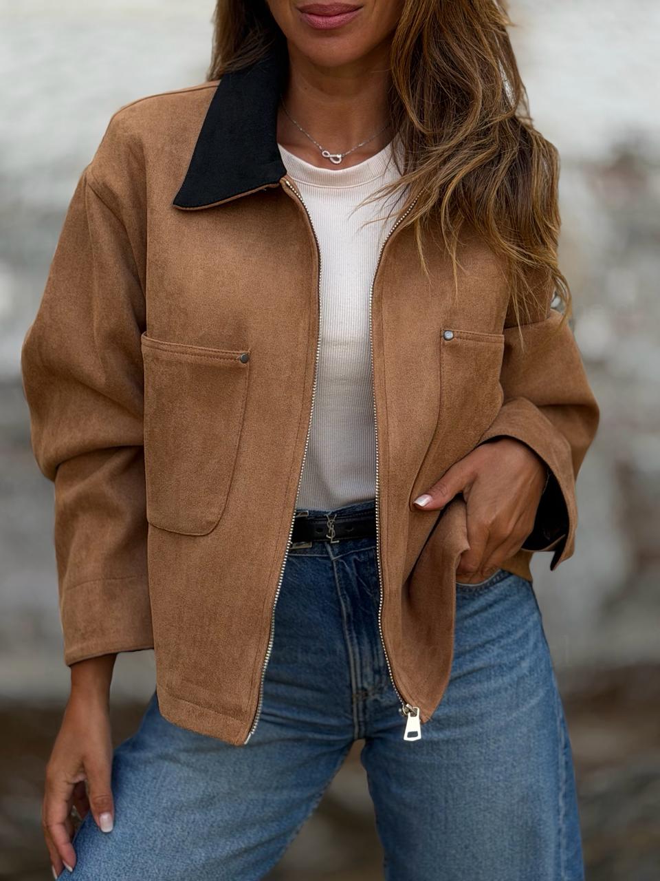 Chaqueta Gamucina premium toffe