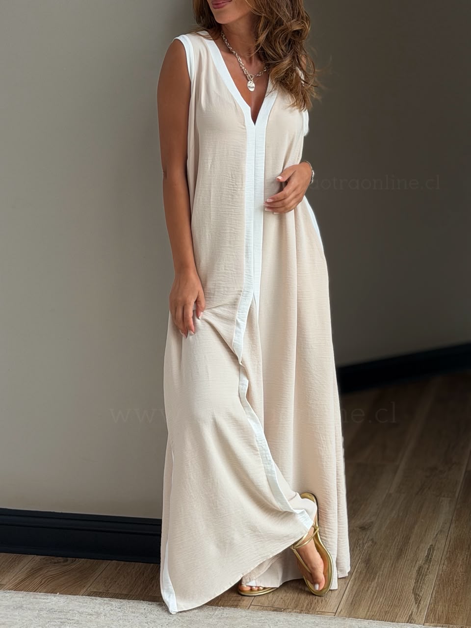 Vestido Sunset beige