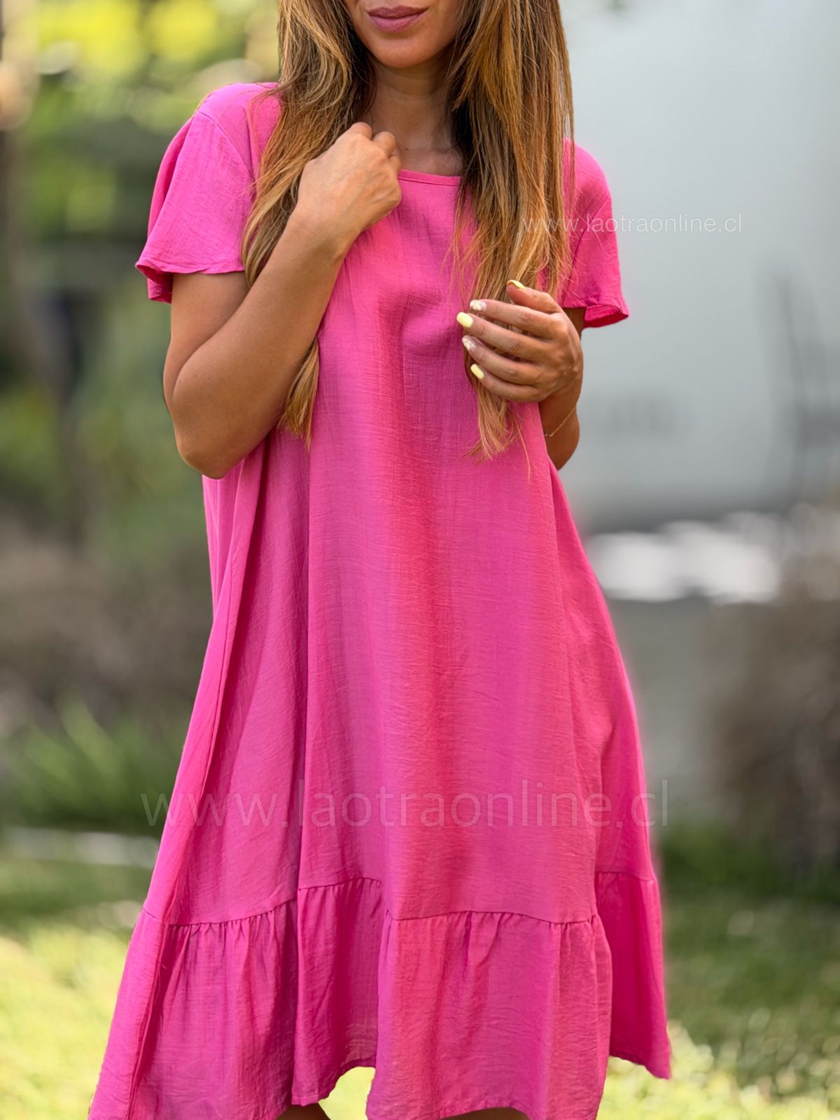 Vestido Sevilla fucsia