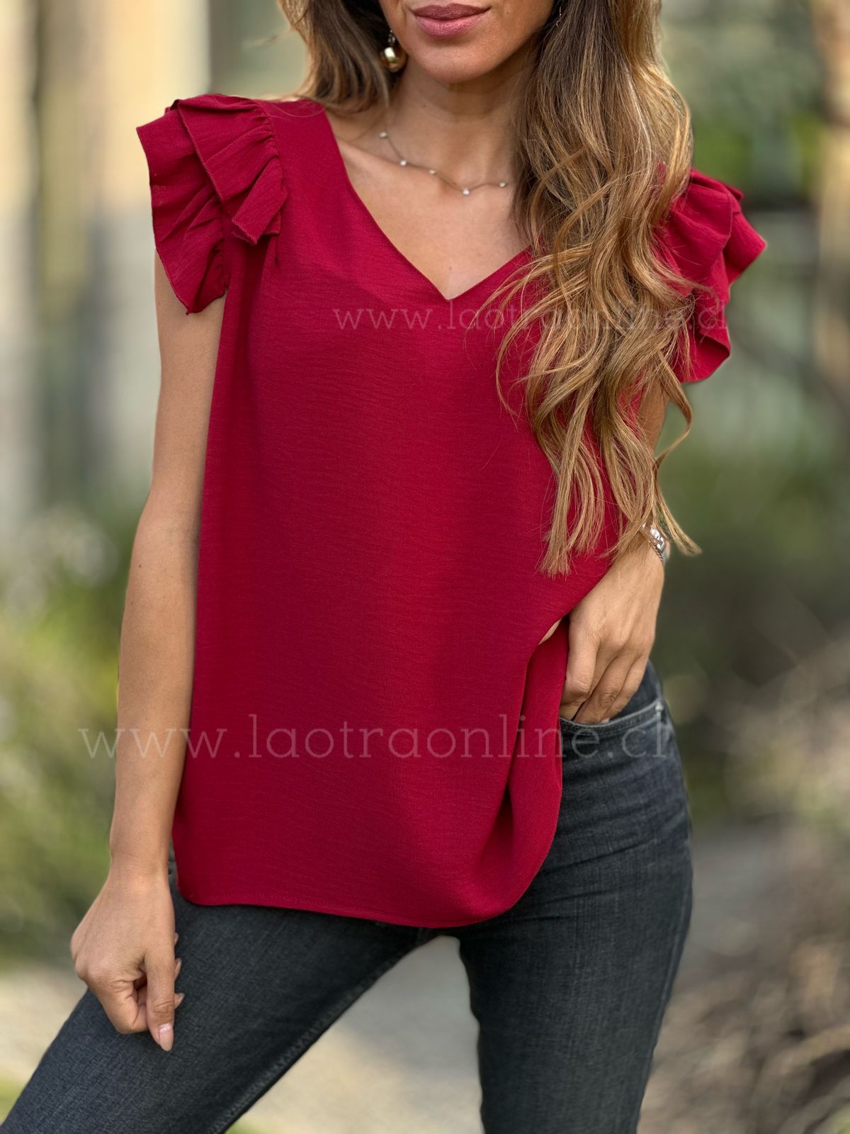 Polera Canadá cherry