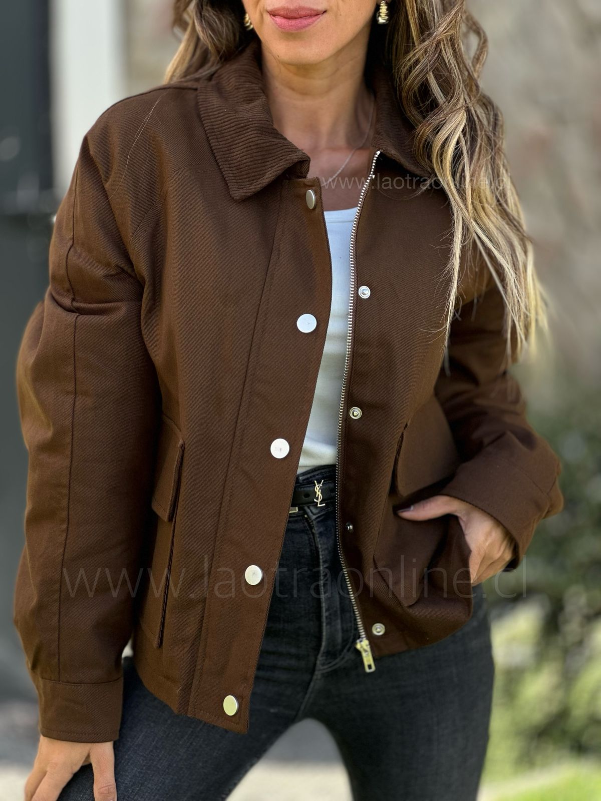 Chaqueta Cambridge choco