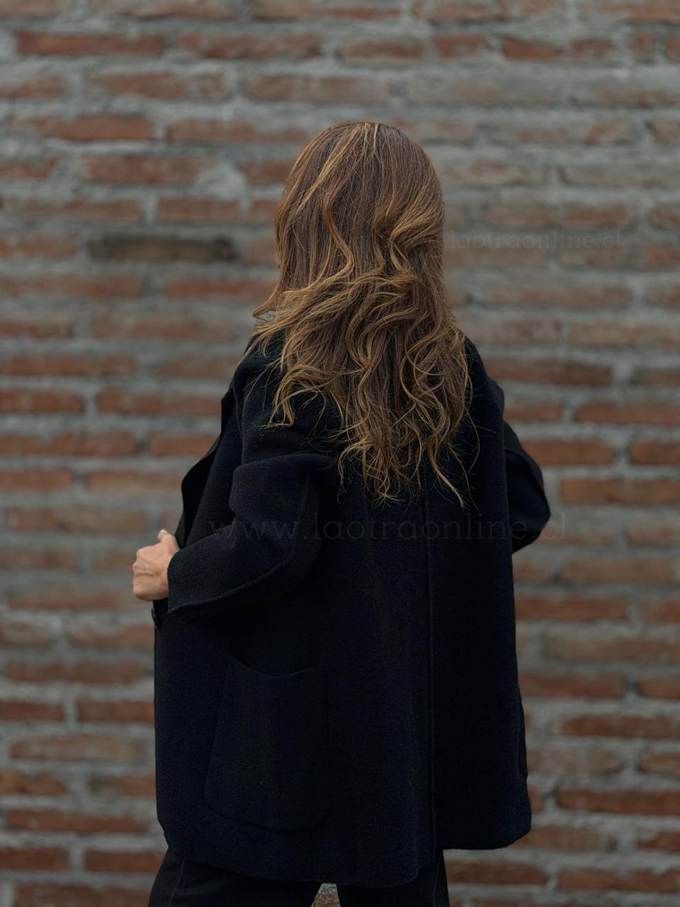Blazer tejido negro