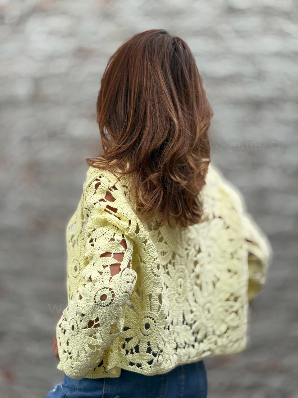 Chaquetita Tejida amarillo