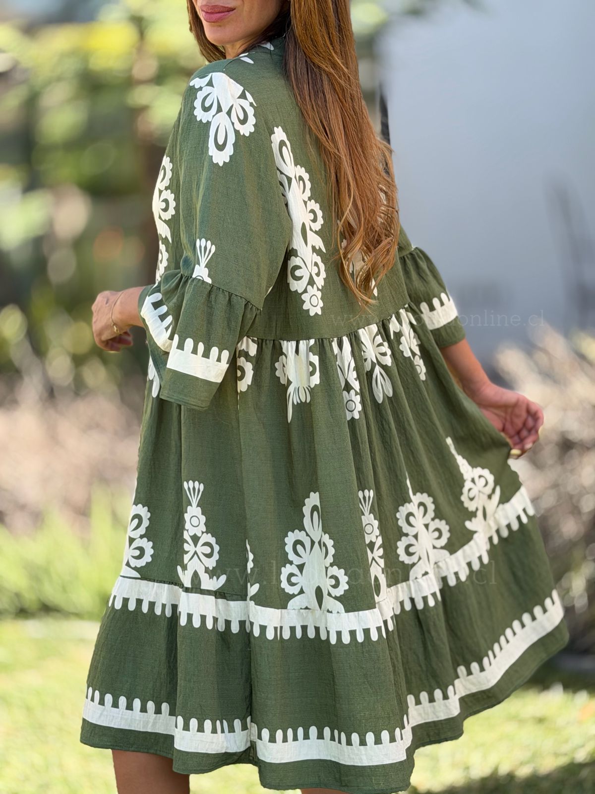 Vestido Británico verde
