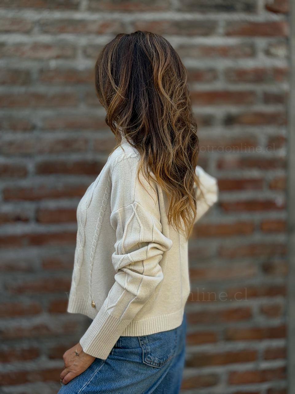Sweater Marroquí crema