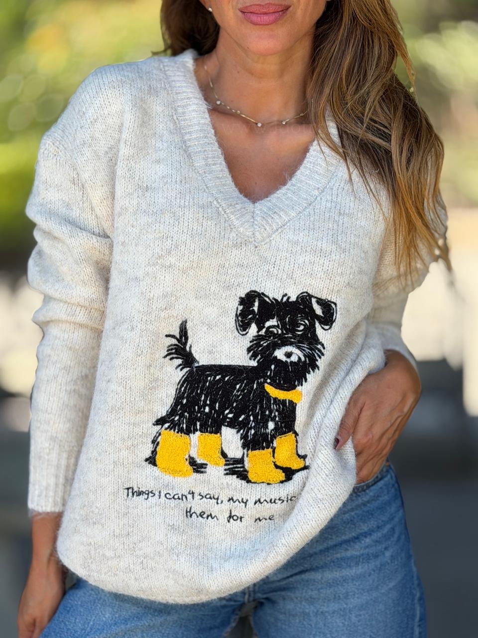 Sweater Puppy beige