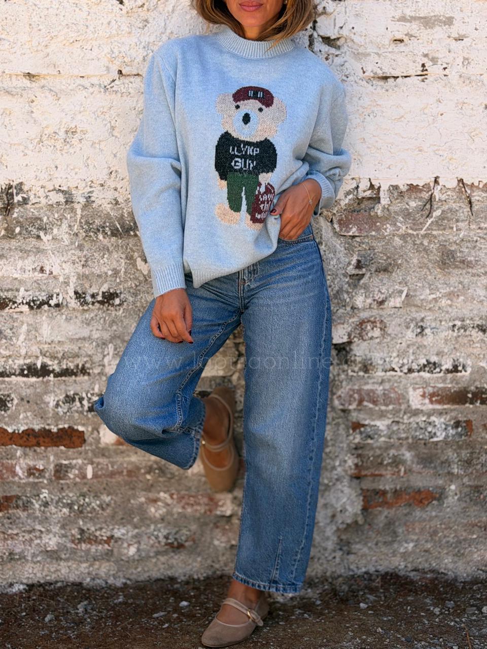 Sweater Osito celeste