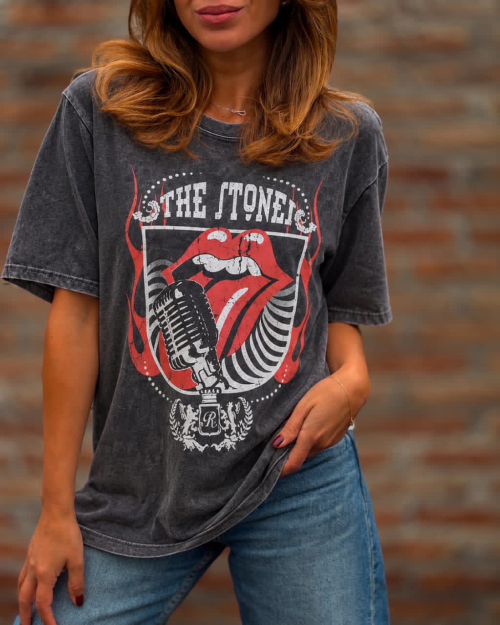 Polera Stones marengo
