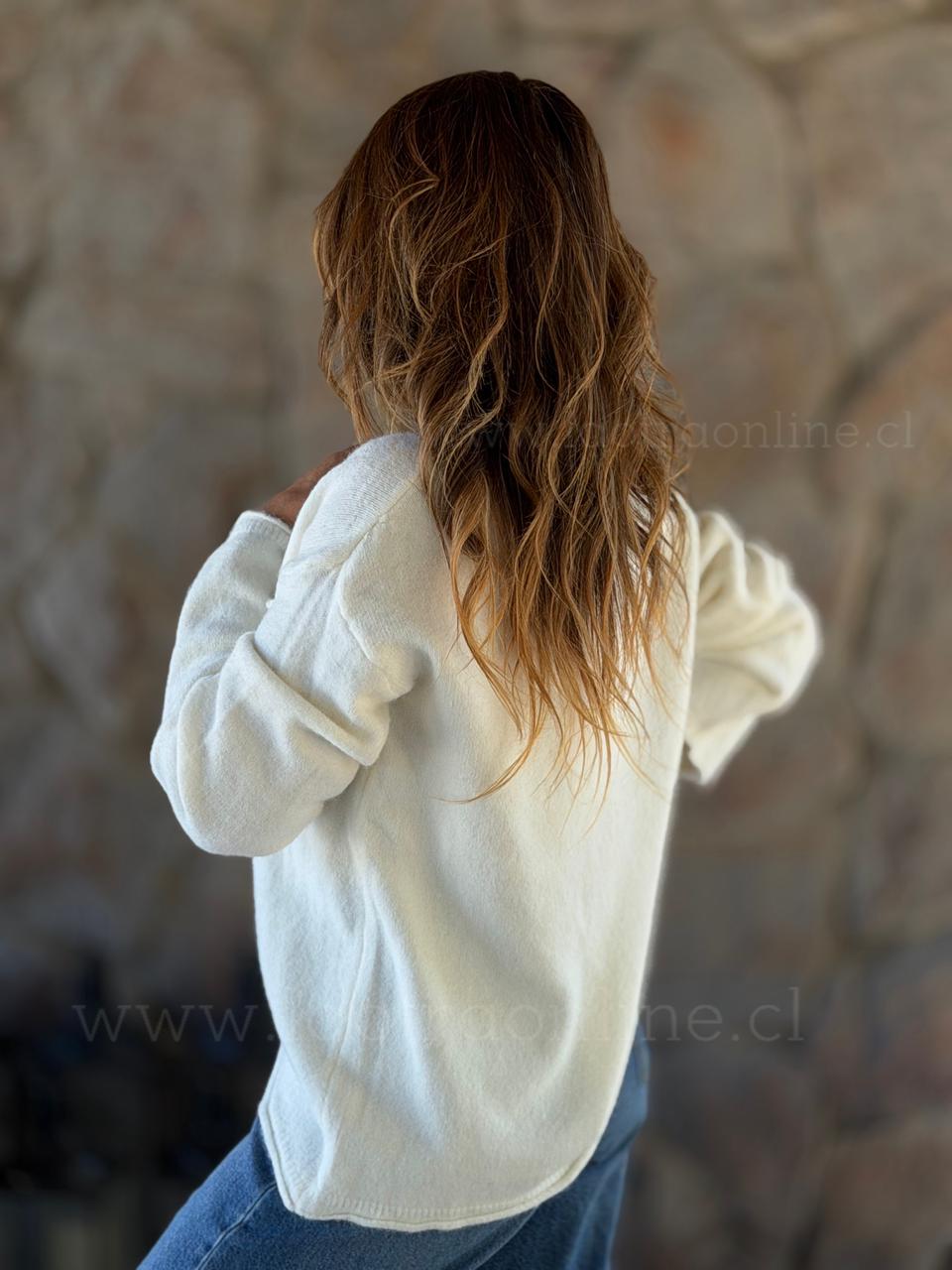 Sweater Bolsillo crema