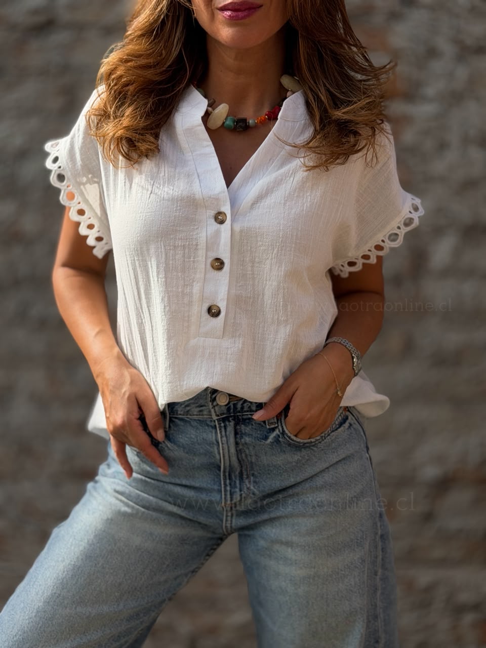 Blusa Rosario blanco