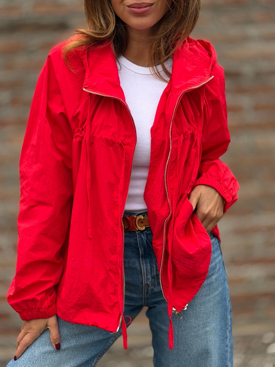 Corta viento Soñado rojo