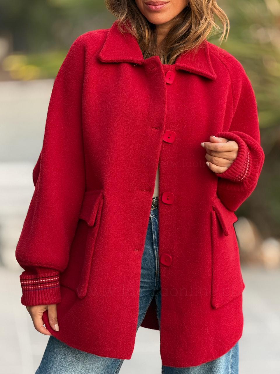 Abrigo Kansas rojo
