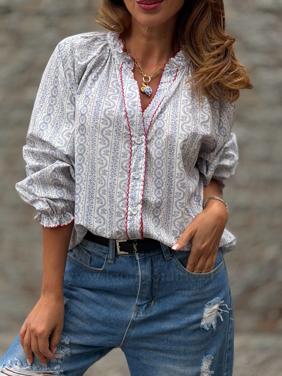 Blusa Sicilia azul
