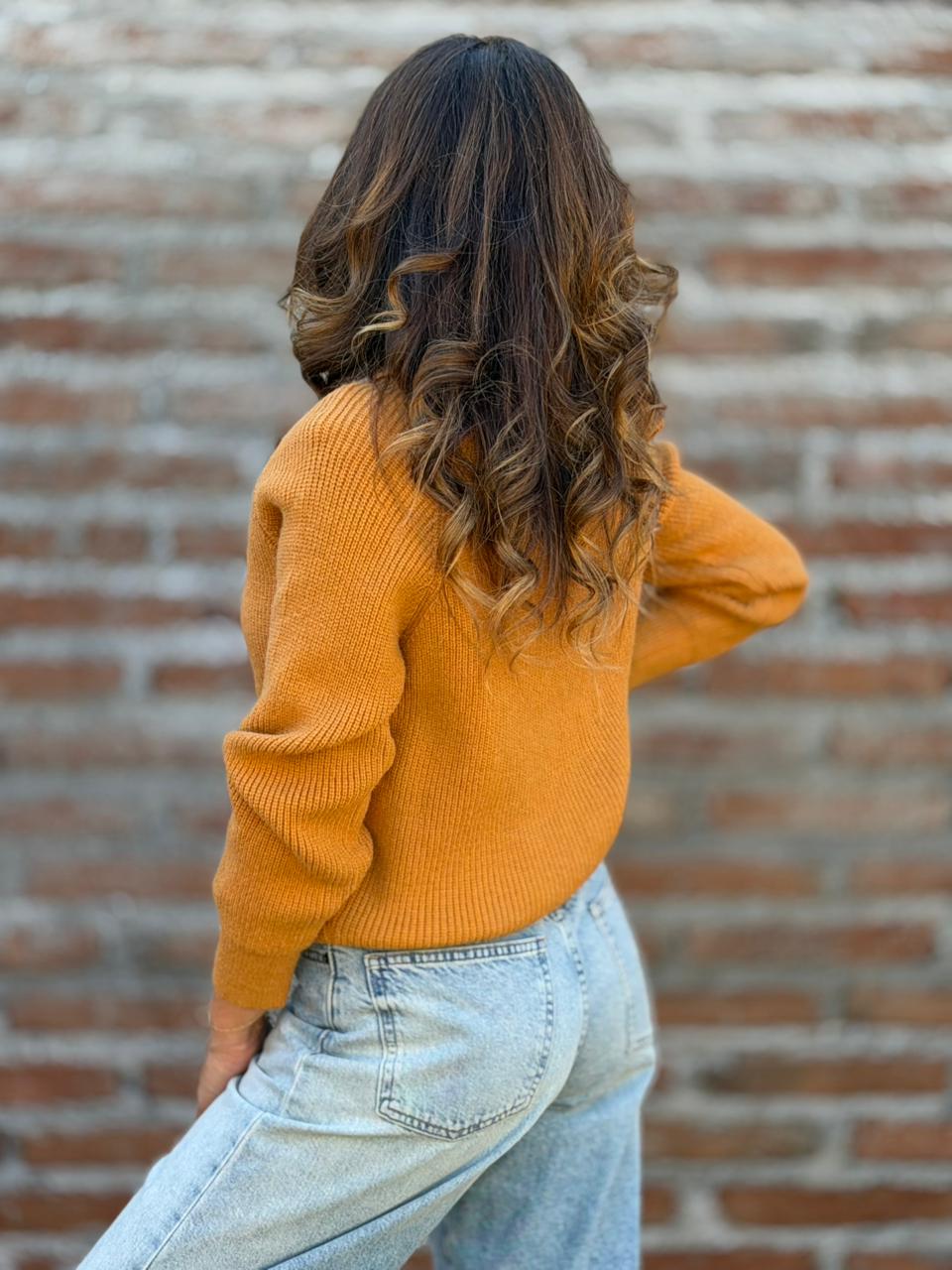 Sweater París Madeleine mandarina