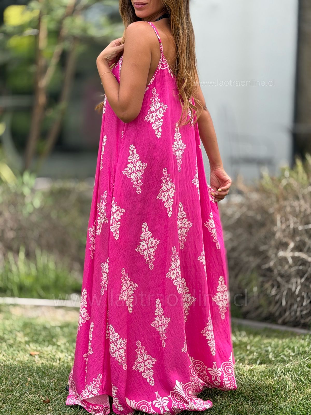 Vestido Marquesa fucsia