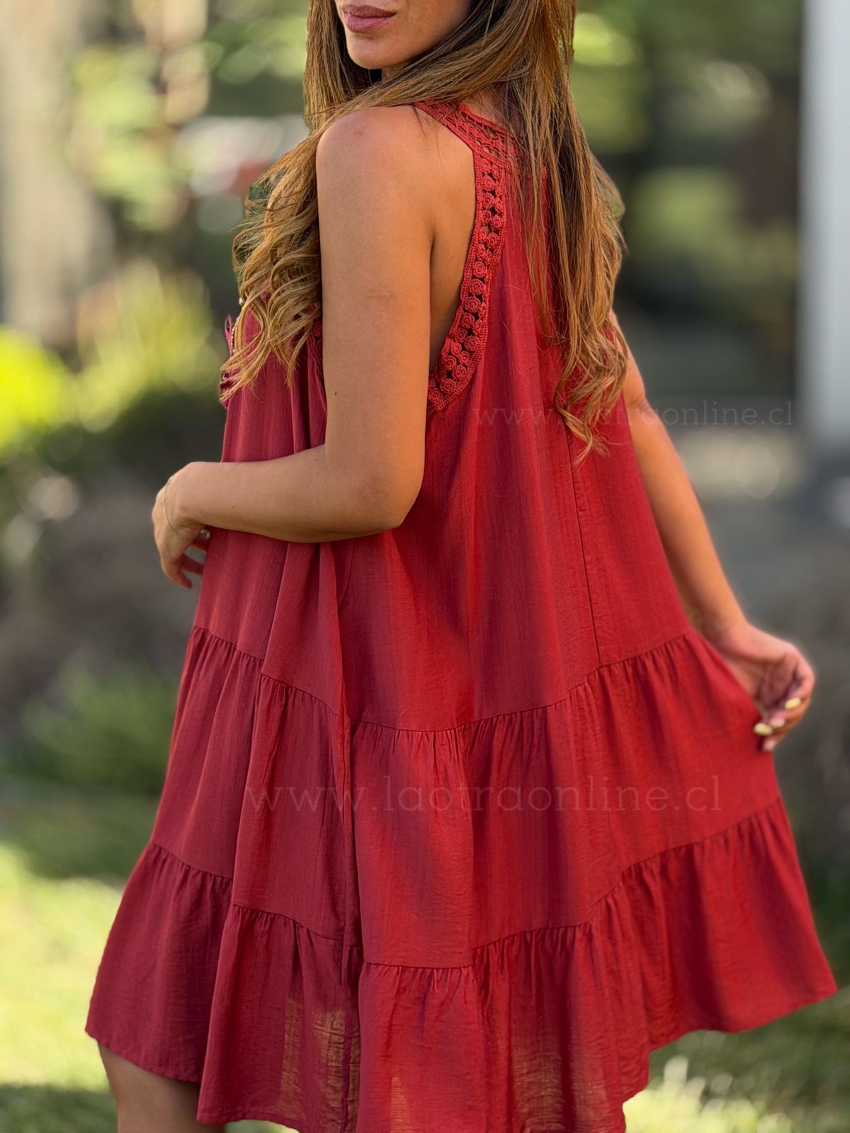 Vestido Europea rojo